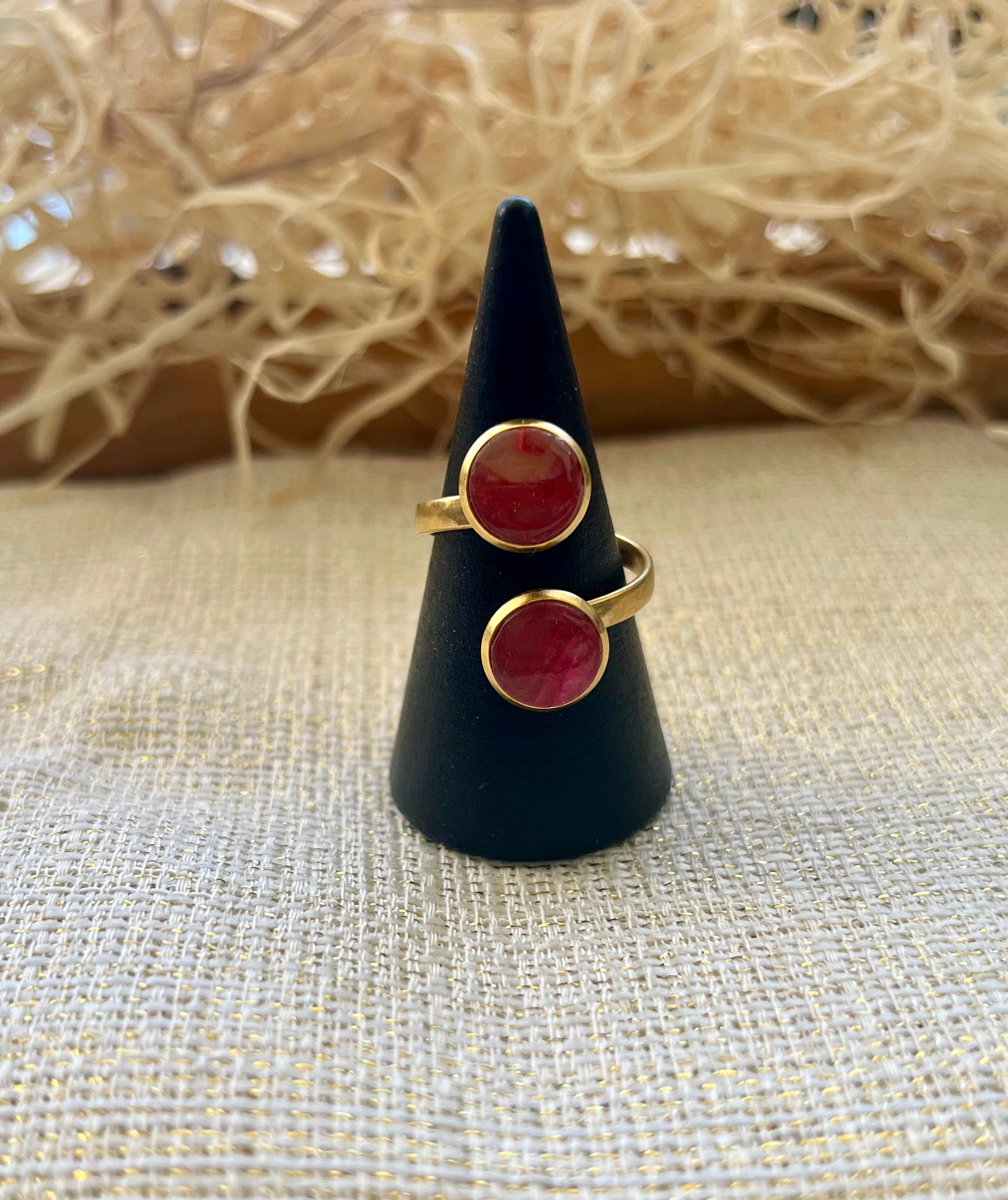 Bague Ajustable — vue 2 — bijou artisanal Tipoïa Bijoux