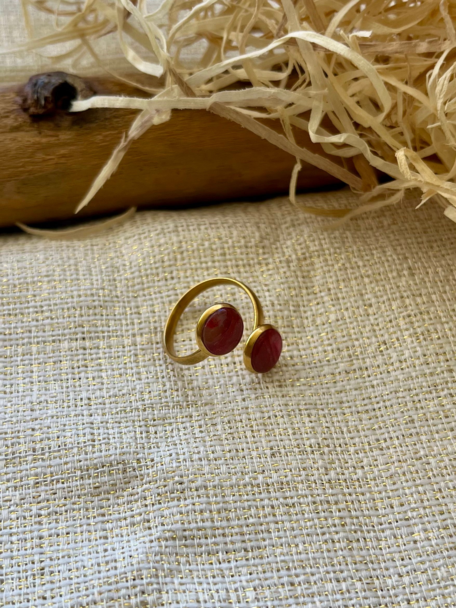 Bague Ajustable — vue 4 — bijou artisanal Tipoïa Bijoux