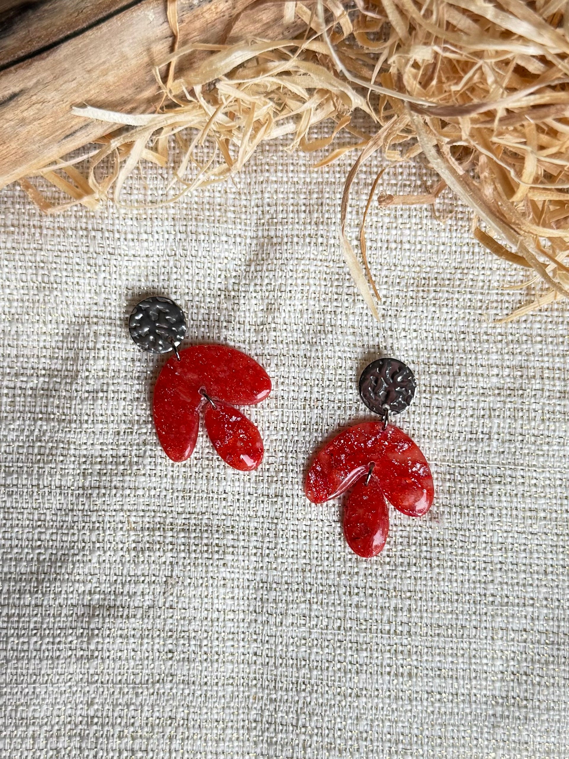 Boucles d'oreilles 'Zila' — vue 5 — bijou artisanal Tipoïa Bijoux