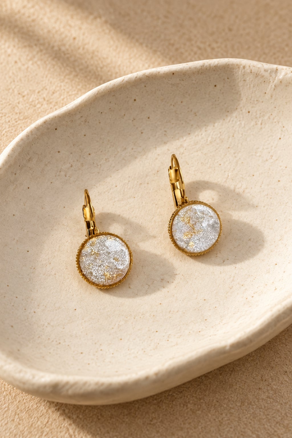 Boucles d'oreilles 'Doya' - vue 2 - bijou artisanal Tipoïa Bijoux