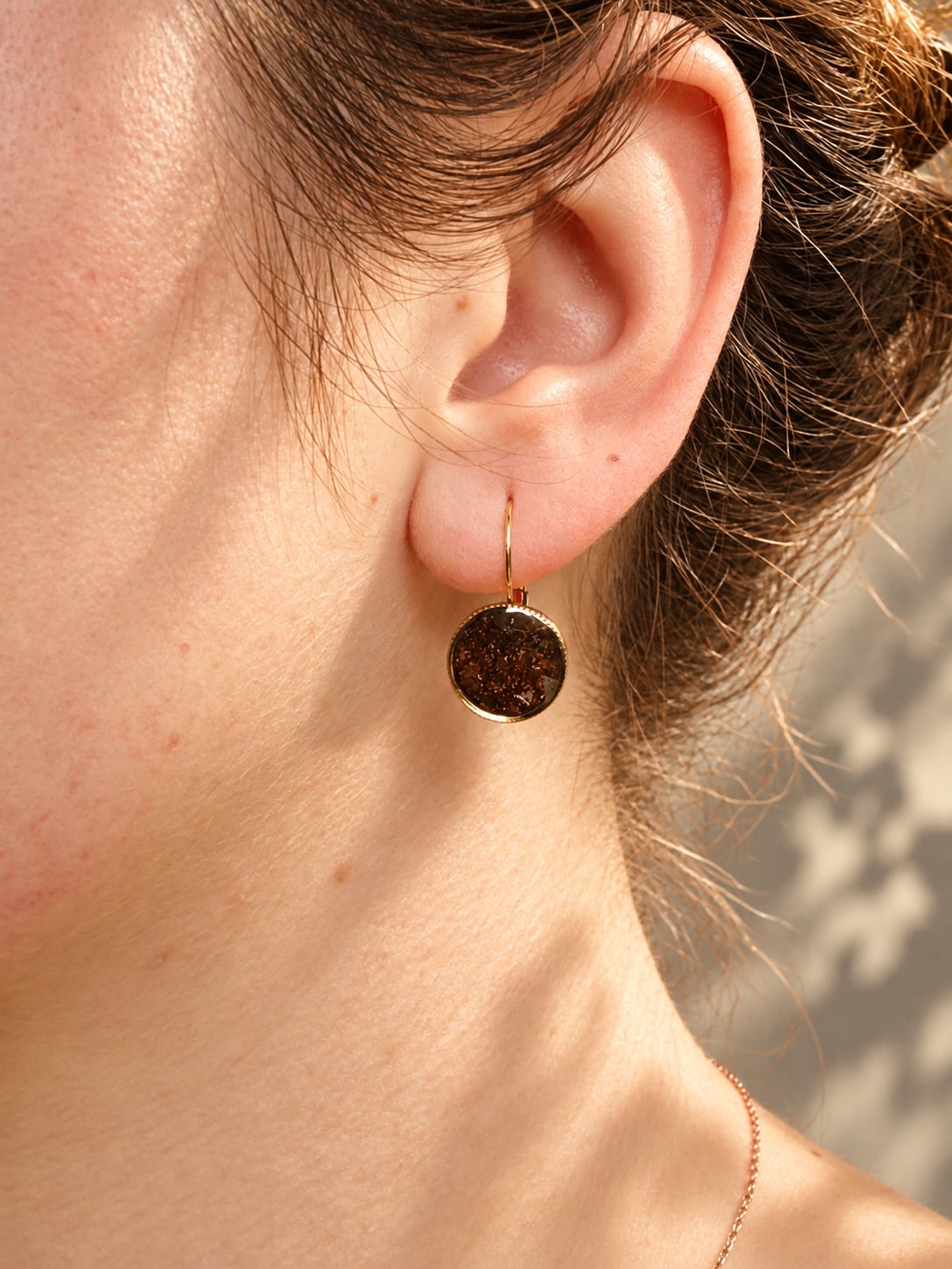 Boucles d'oreilles 'Doya' - vue 4 - bijou artisanal Tipoïa Bijoux