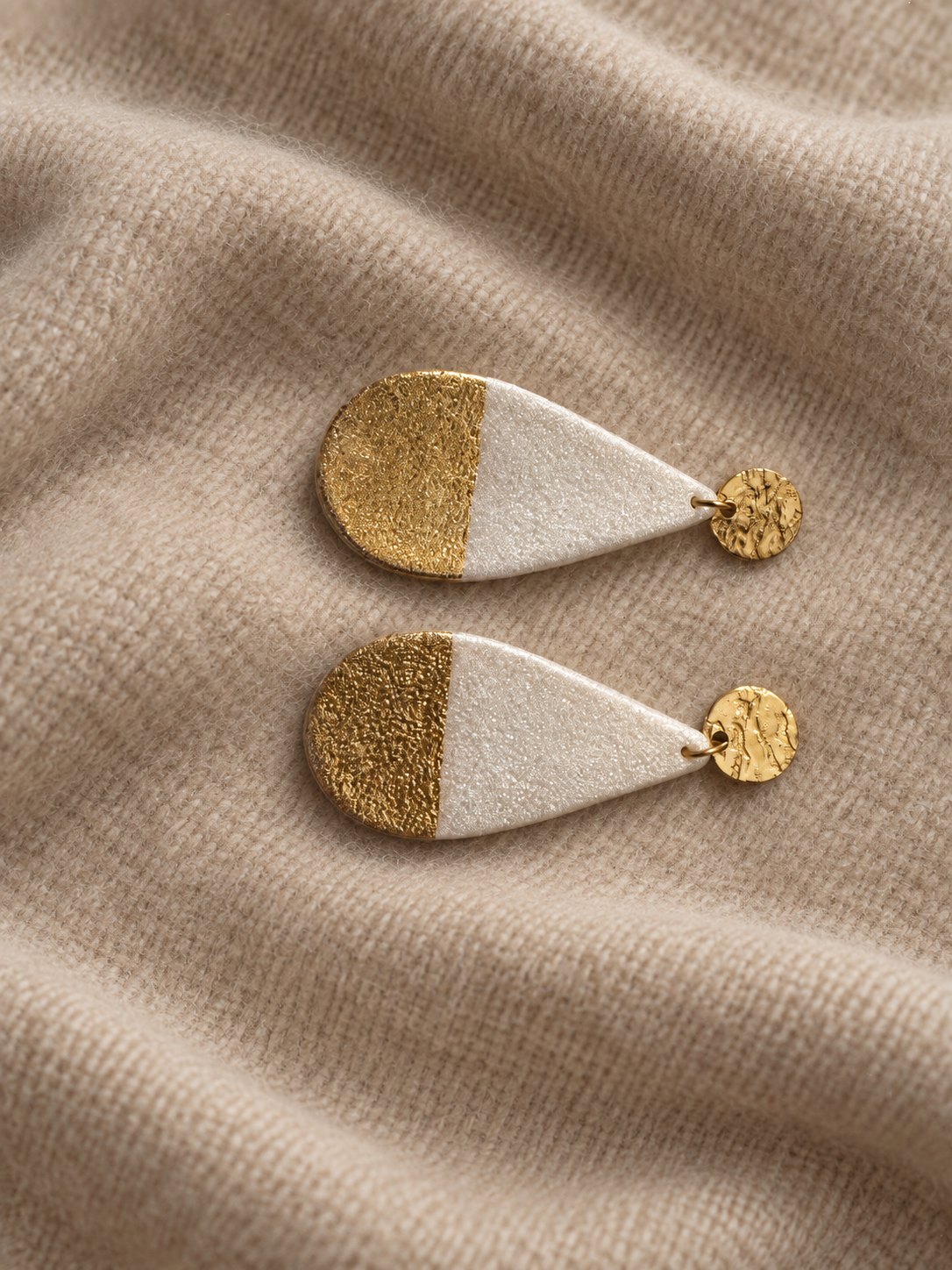 Boucles d'oreilles goutte - bijou artisanal Tipoïa Bijoux