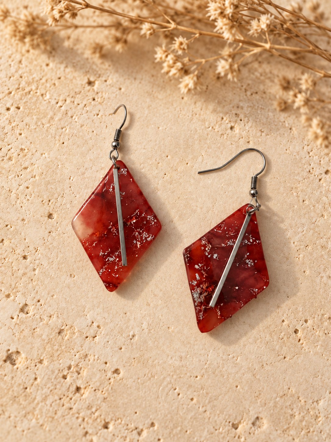 Boucles d'oreilles 'Sola' - vue 9 - bijou artisanal Tipoïa Bijoux