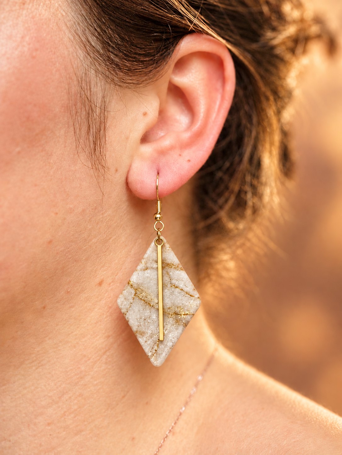 Boucles d'oreilles 'Sola' - vue 8 - bijou artisanal Tipoïa Bijoux