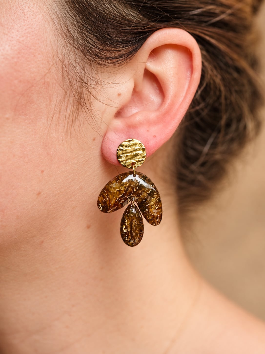 Boucles d'oreilles 'Zila' - bijou artisanal Tipoïa Bijoux
